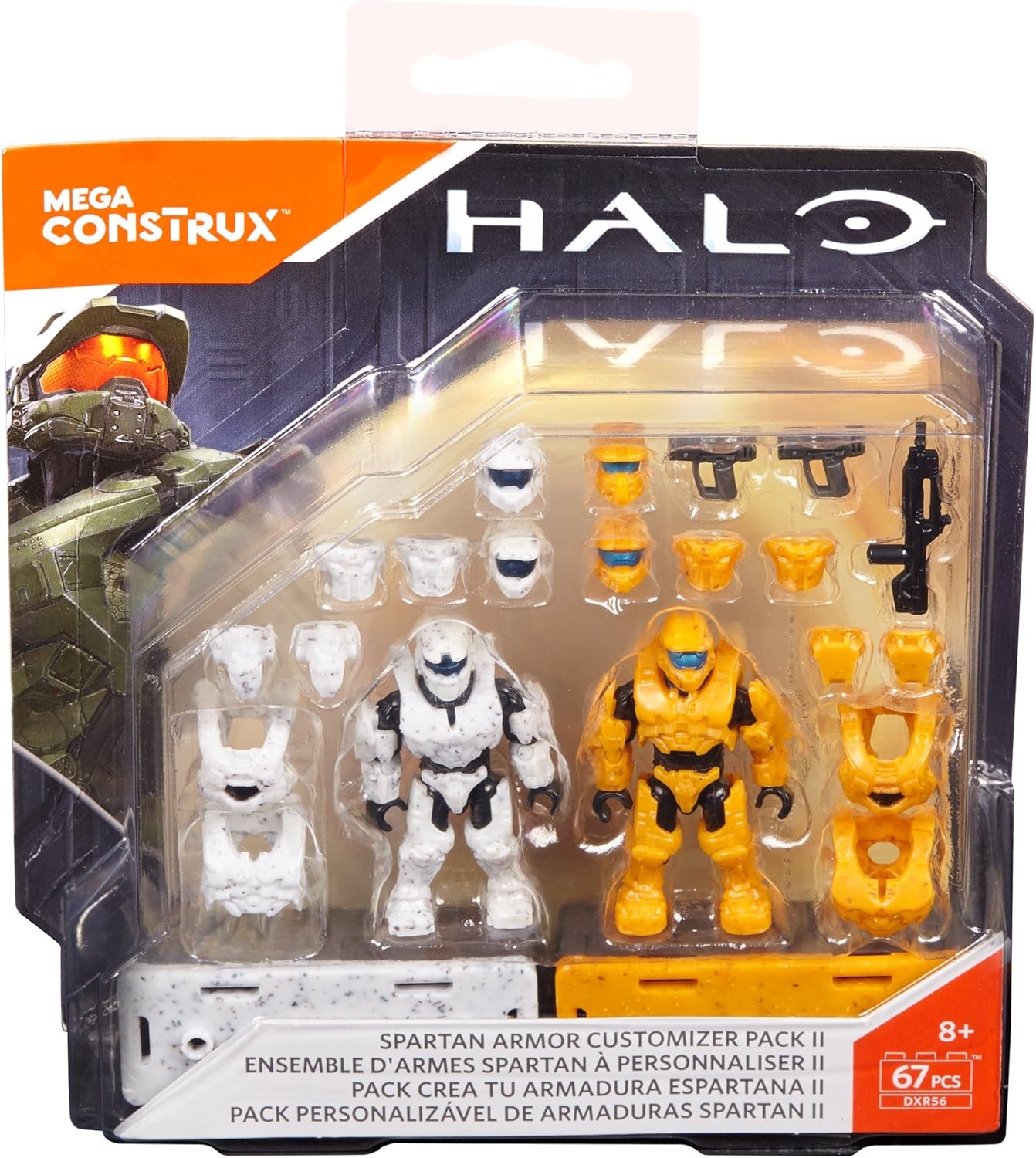 Amazon Com Mega Construx Halo Spartan Armor Customizer Pack Building Set Toys Games