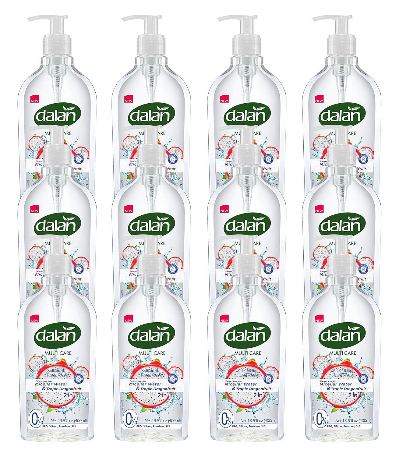 Amazon Com Dalan Tropic Dragonfruit Multicare Ultra Moisturizing Liquid Hand Soap For Normal And Dry Hands Fresh Clean And Soft Feeling 13 5 Fl Oz 400 Ml Pack Of 12 Beauty
