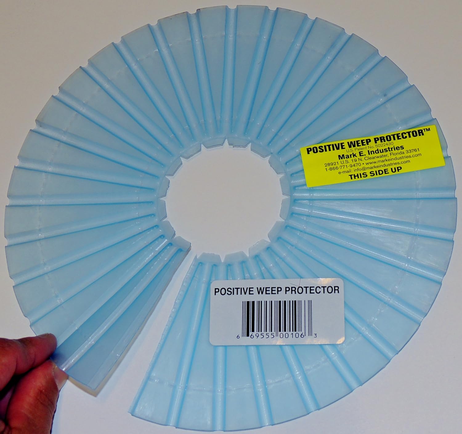 Positive Weep Hole Protector Drain Weep Hole Protector by Mark E