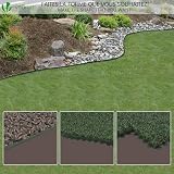 VOUNOT Lawn Edging 10m with 30 Pegs Green 4mm Thick Flexible Plastic Border view 3