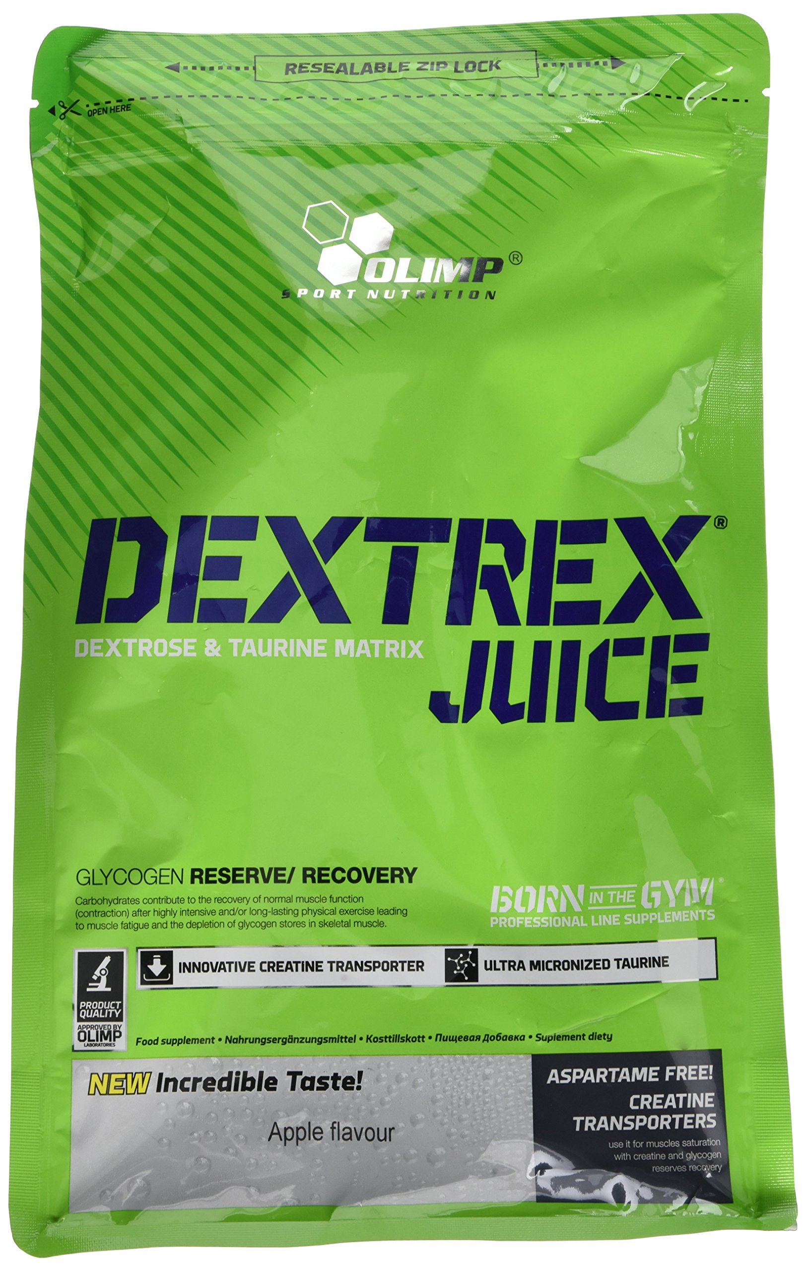 OLIMP SPORT NUTRITION Olimp Labs Dextrex Juice Powder, Apple Flavour, 1 kg, White