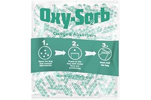 OXYSORB Dry-Packs 100cc Food Grade Oxygen Absorbers for Food Storage & Mylar Bags - Moisture Absorbing Packs for Long-Term Preservation & Moisture Control, Pack of 300