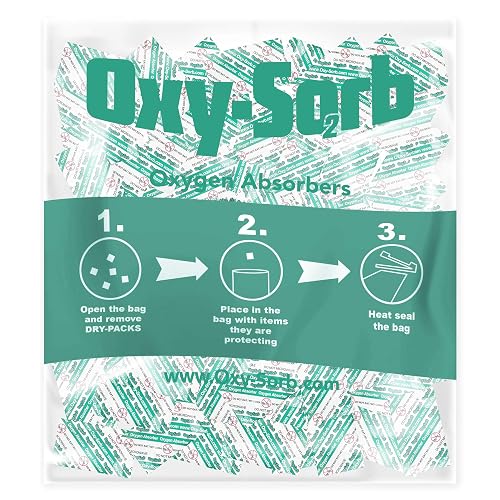 OxySorb Oxygen Absorber for Mylar Bags - 100cc Food Grade Oxygen ...