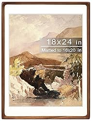 Gdfmsc 18x24 Picture Frame with Mat for