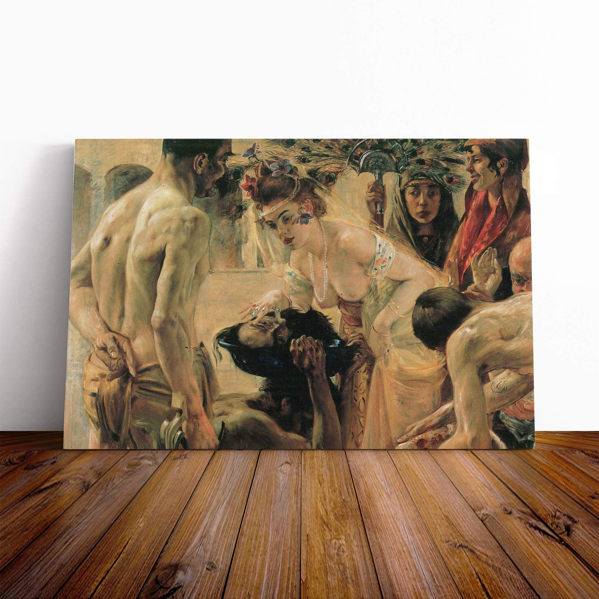 Lovis Corinth Salome Canvas Print | Gallery Wrapped 30mm Frame Wall Art | 20x14 inches | Ready to Hang | Modern Picture | Living Room Bedroom Lounge Office