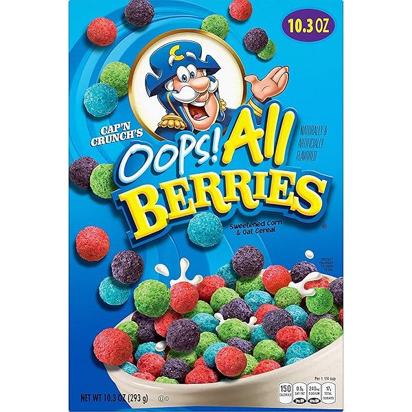 CAP’N CRUNCH CEREAL, OOPS ALL BERRIES, 10.3 OZ