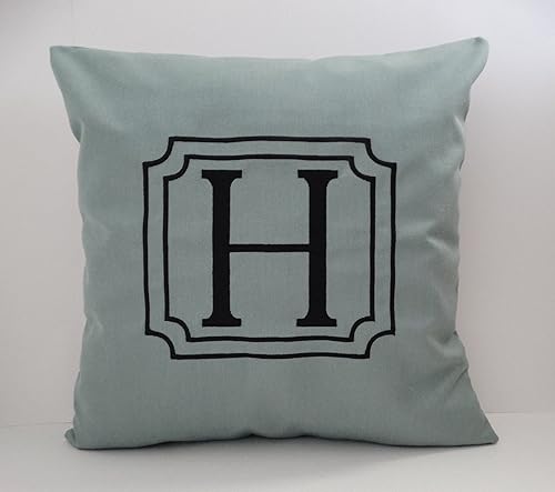 Amazon Com Pillow Cover Monogrammed Pillow Sunbrella Indoor