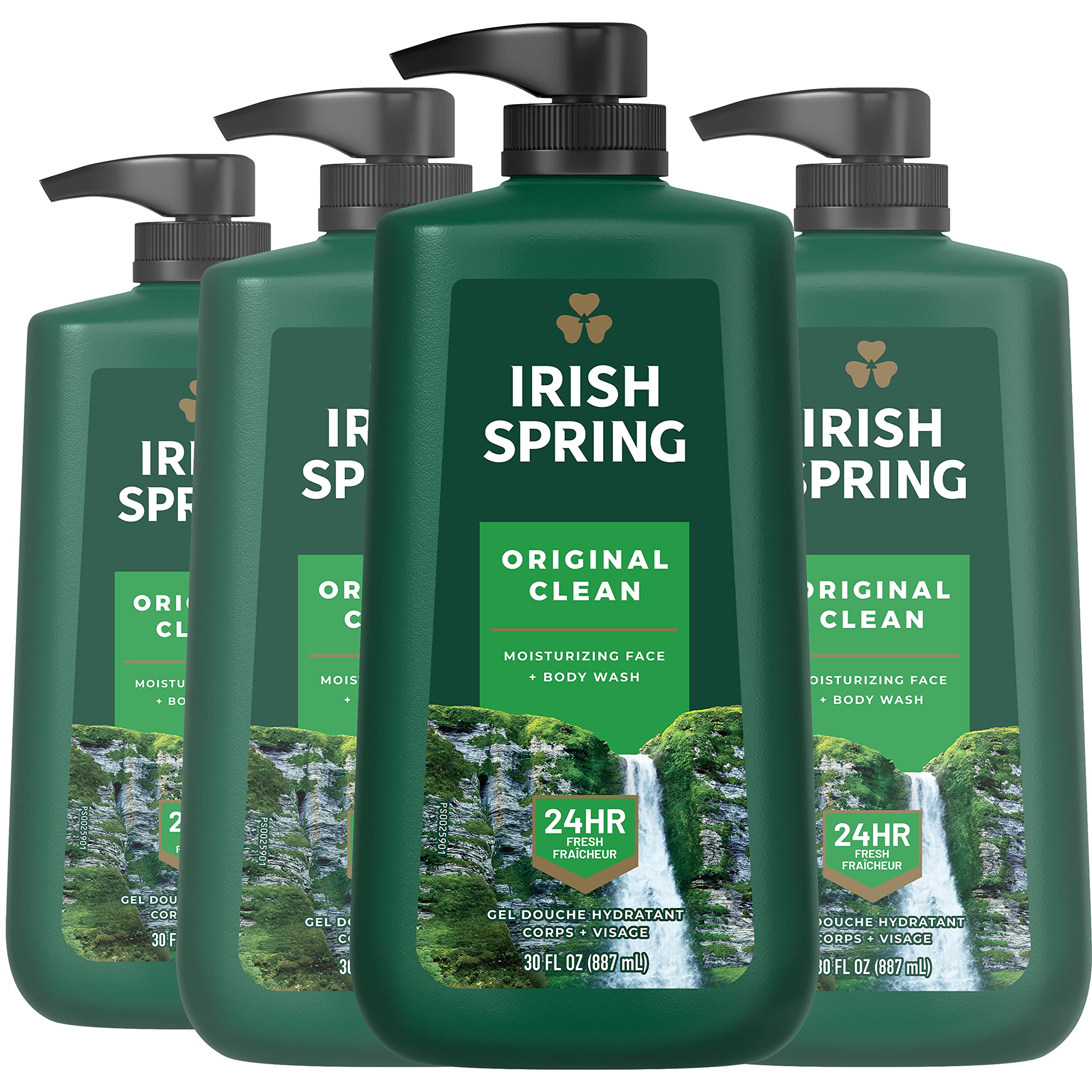 Photo 1 of ***SEE CLERK COMMENTS*** Irish Spring Original Clean Body Wash, 30 Oz Pump (Pack of 4)