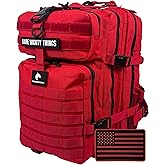 AMERICANPHOENIX 45L Elite Tactical Backpack | 3X Stronger Work & Military Backpack | Water Resistant and Heavy Duty | 3 Day MOLLE Bug Out Bag (Scarlet Sage)