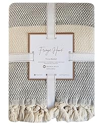 Fringe Home Throw Blanket, Boho Throw