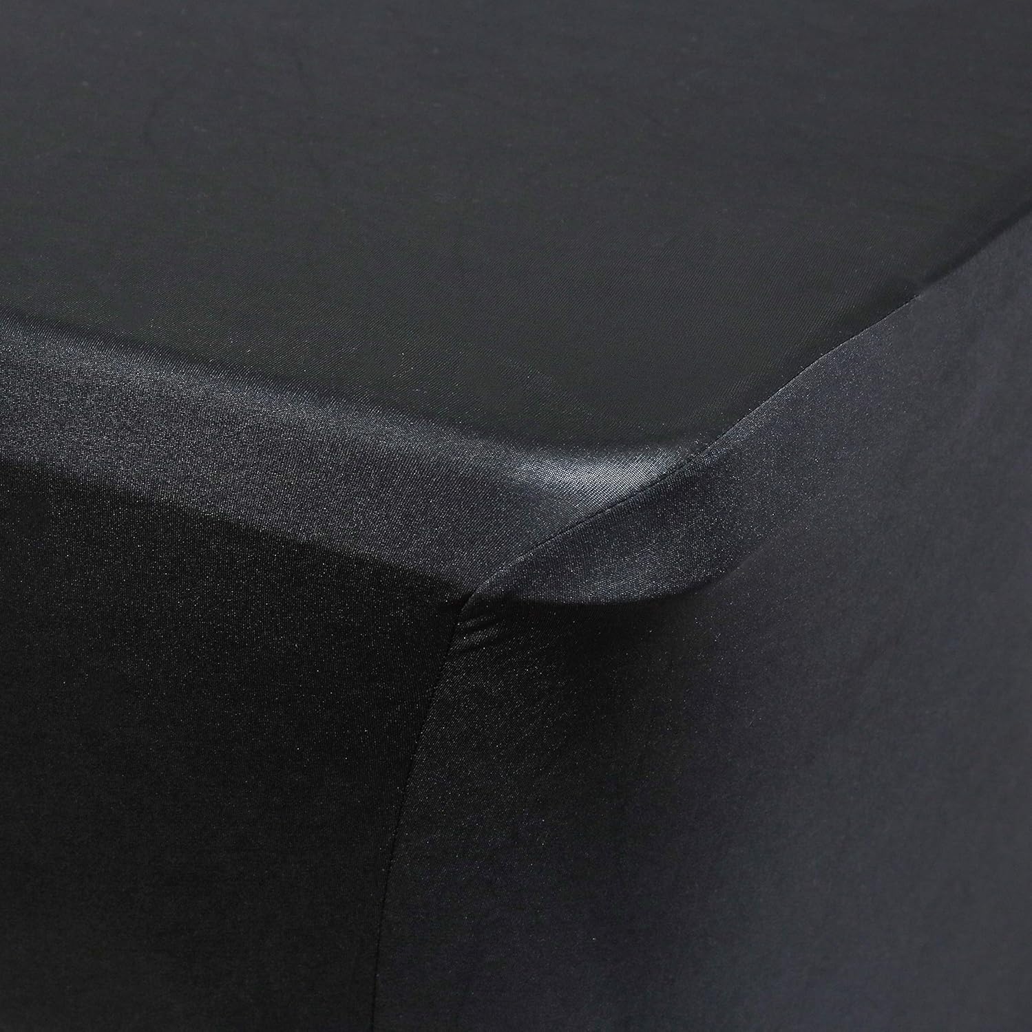 Obstal 6ft Stretch Spandex Table Cover for Standard Folding Tables - Universal Rectangular Fitted Tablecloth Protector for Wedding, Banquet and Party （Black, 72 Length x 30 Width x 30 Height Inches）: Kitchen & Dining