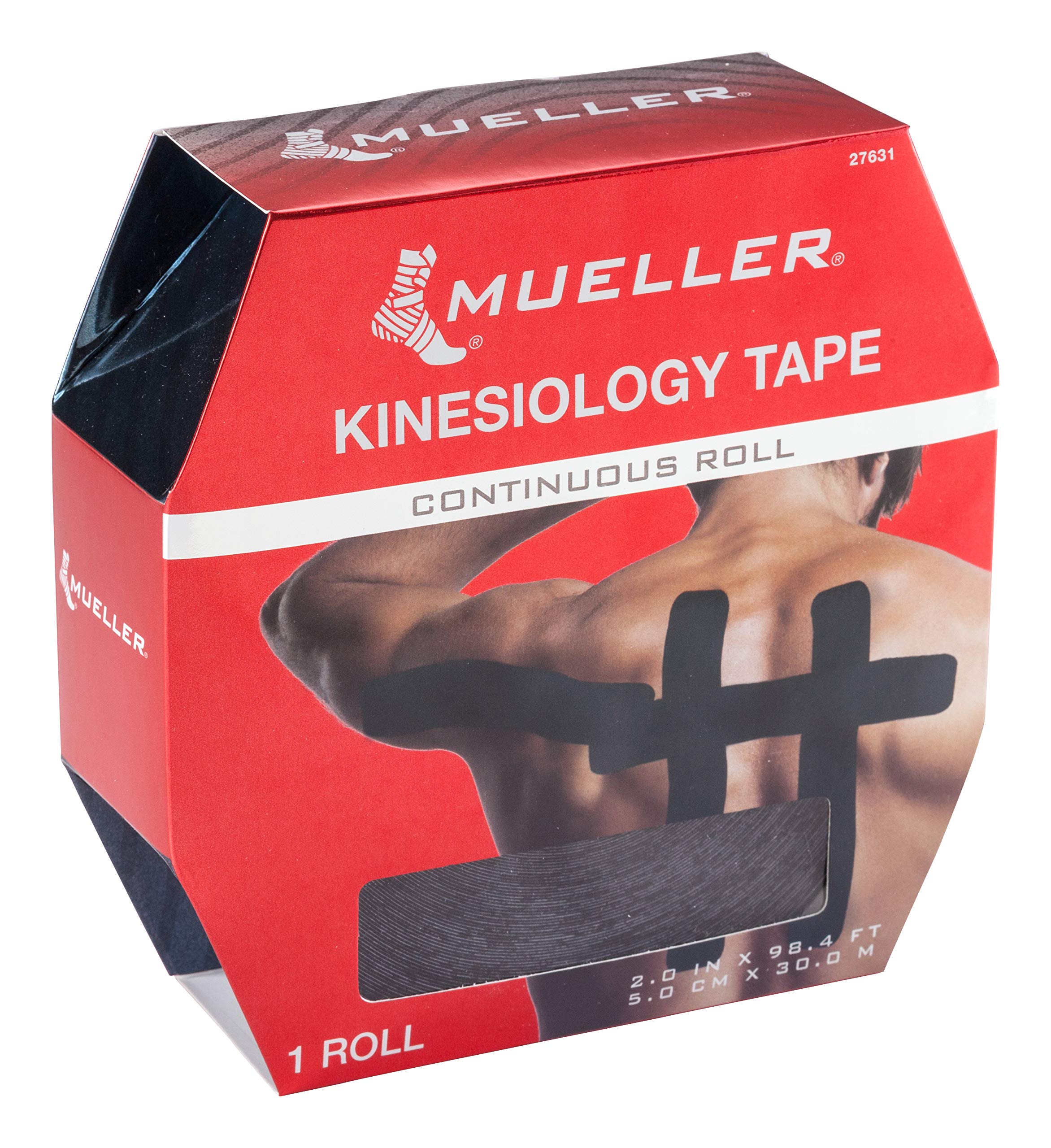 Mueller Kinesiology Tape (5cm x30m) (Black)