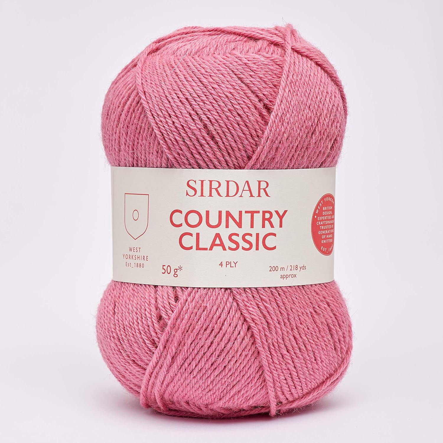 Sirdar Country Classic 4 Ply, Pink (957), 50g