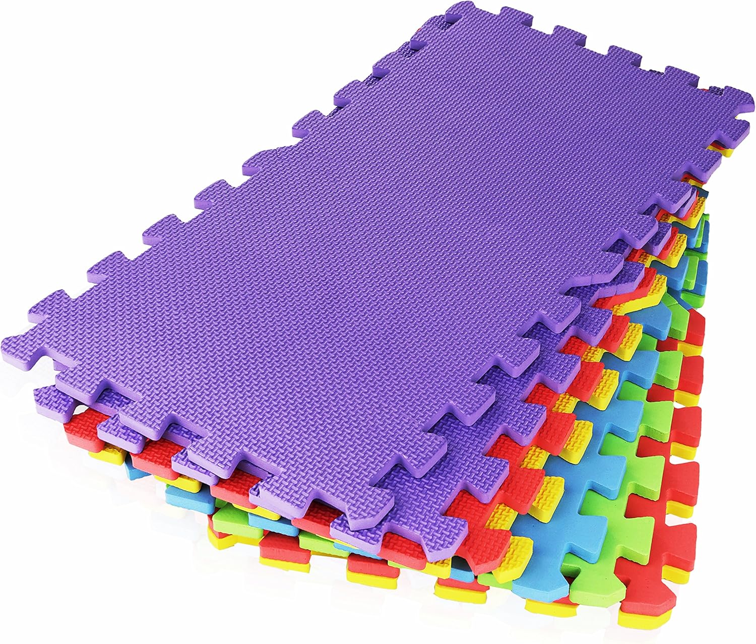 Kids Playmat Baby Foam Play-Mat - 16 X-Large Eva Soft Tile, Toddler Infant Safe - Ideal Gift Play Area Child Room, Interlocking Puzzle Multi Color Flooring Exercise Yoga Pilates Game Yard Superyard: Sports & Outdoors
