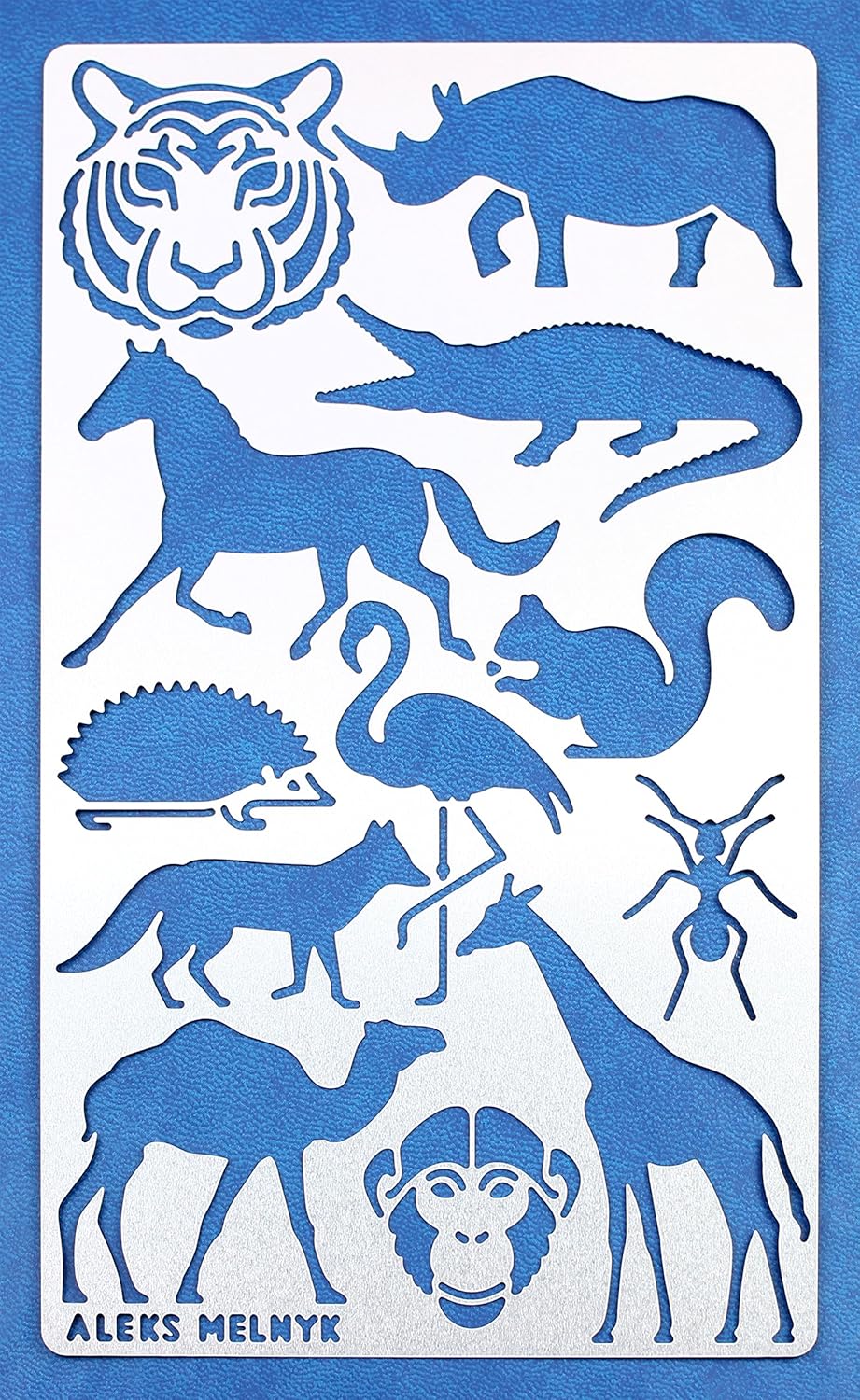 Amazon Com Aleks Melnyk 30 Metal Journal Stencil Animals