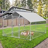 PETSFIT Metal Chicken Coop with Anti-Rust Durable