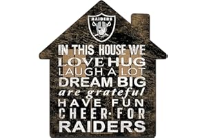 Fan Creations NFL Las Vegas Raiders Unisex Oakland Raiders House Sign, Team Color, 12 inch (N0880-OAK)