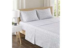 Comfort Spaces 100% Cotton Sheet Set Breathable, Lightweight, Soft with 12" Elastic Pocket Fits up to 14" Mattress, All Season Cozy Bedding, Matching Pillow Case, Twin Lama Multi 3 Piece