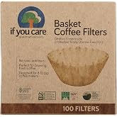 If You Care Coffee Filter Baskets ( 1x100 CT ), Fits 8-12 Cup Drip Coffee Makers