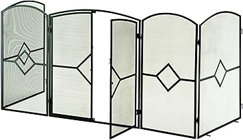 Stove Firescreen 32 H Screen Fireguard Sparkguard For Fireplace