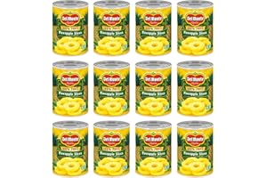 DEL MONTE Canned Pineapple Slices in 100% Juice, Canned Fruit, 12 Pack, 20 oz Can