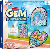 Klever Kits Suncatcher Craft Kit for Kids 4 Designs Window Gem Art Set view 1