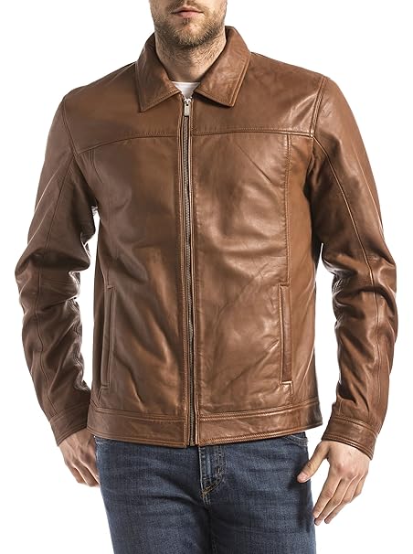 BLUE WELLFORD Lederjacke Koluton