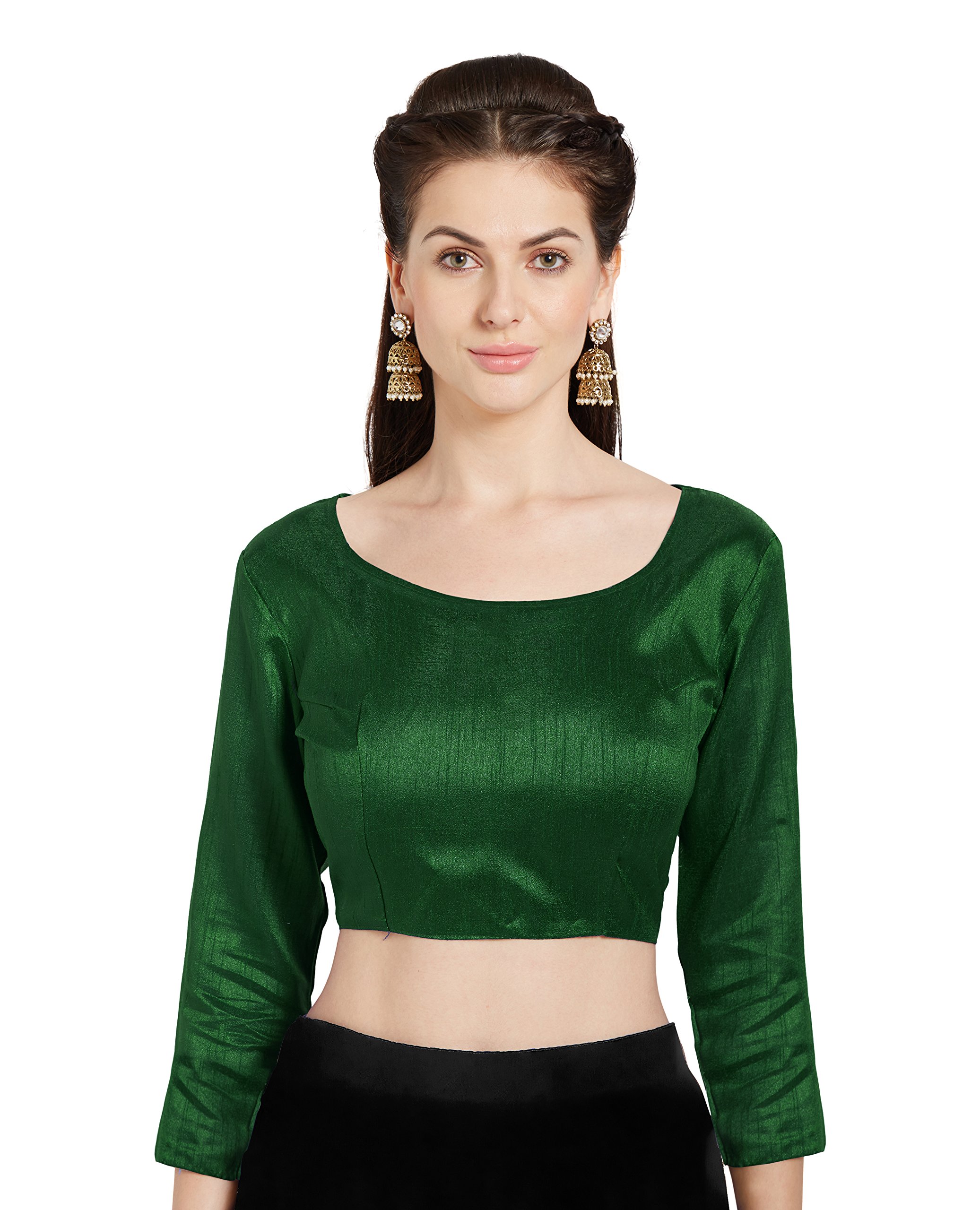 boat neck blouse for fancy saree