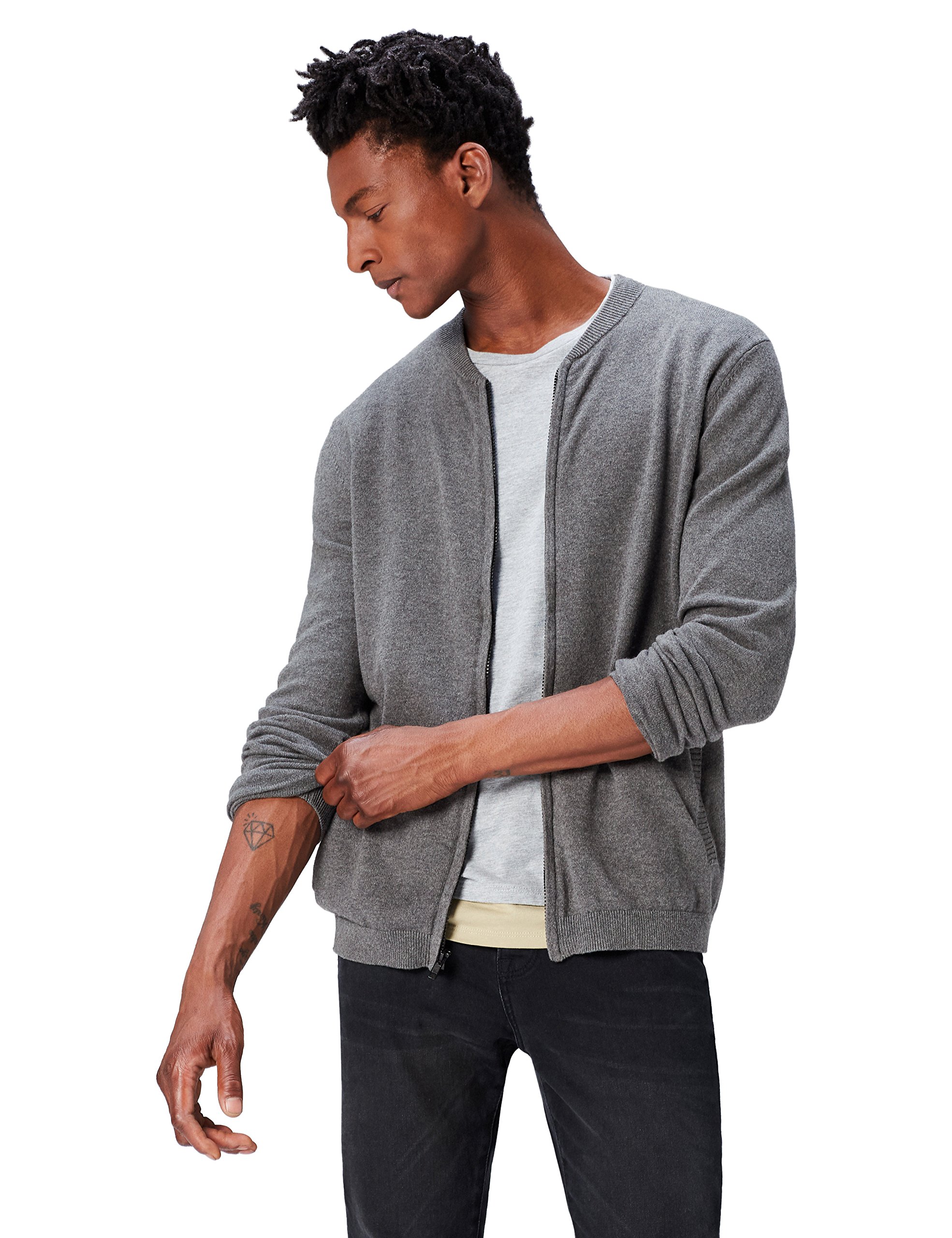 bomber style cardigan