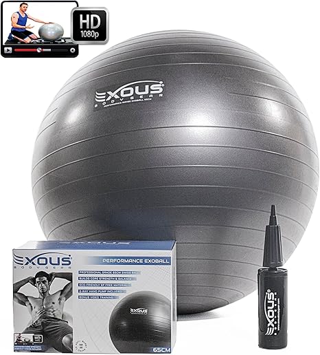 Pelota Para Fitness De 65cm Con Pompa - Material Antideslizante ...