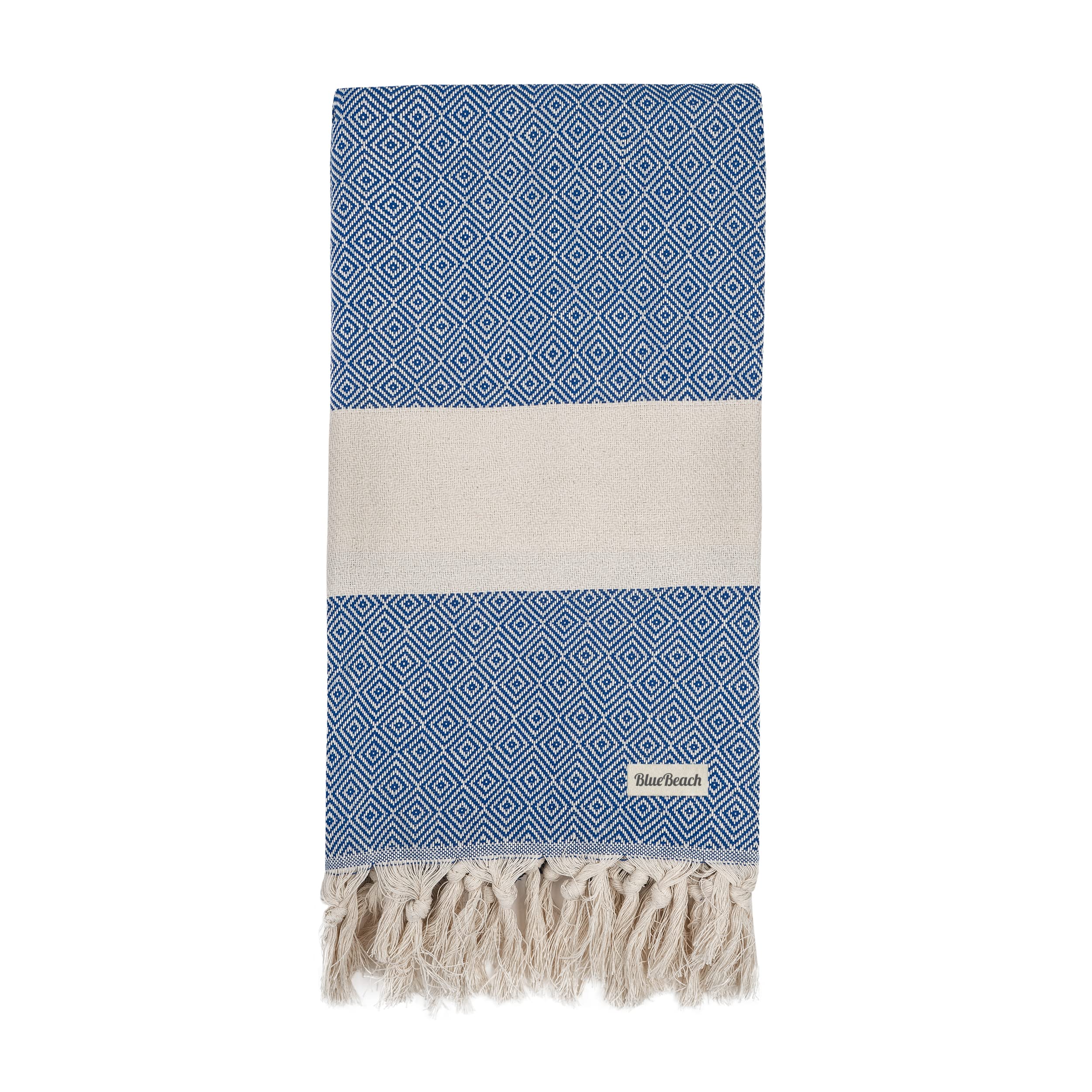 Turkish Beach Towels - Beach Towels for Adults Extra Large 100x180cm - Turkish Hammam Peshtemal Towel - Super Absorbent, Quick Dry, Lightweight, Compact Towels for Travel Swimming Bath Gym (Blue, 1)