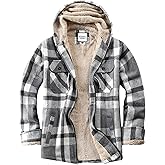 WINDFIT Women's Full Zip Fleece Flannel Jacket Plaid Sherpa Lined Jacket for Women