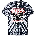 Liquid Blue Unisex-Adult Standard Kiss Destroyer 1976 Tie Dye Short Sleeve T-Shirt