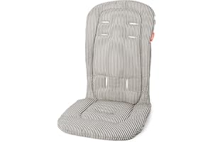 Austlen Entourage Second Seat Liner: Washable Baby Stroller Accessories Cushion - Black Striped