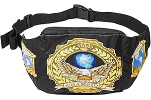 Funny Guy Mugs Championship Belt Fanny Pack, Waterproof Bum Bags for Women with Two Compartments, Crossbody Waist Bag Pack, Belt Bag for Travel Walking Running Hiking Cycling
