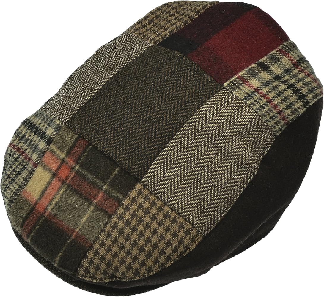 plaid driving cap