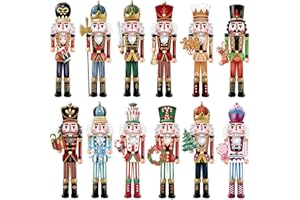 TREWAVE 48 Pcs Christmas Nutcracker Cutouts Christmas Bulletin Board Decorations Classroom Winter Holiday Cut-Outs Decor Home School Christmas Stickers for Wall Window Blackboard