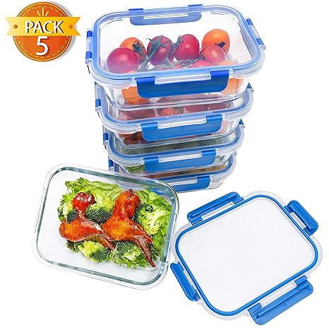 Amazon.com: BlueHills Premium recipientes de vidrio para ...