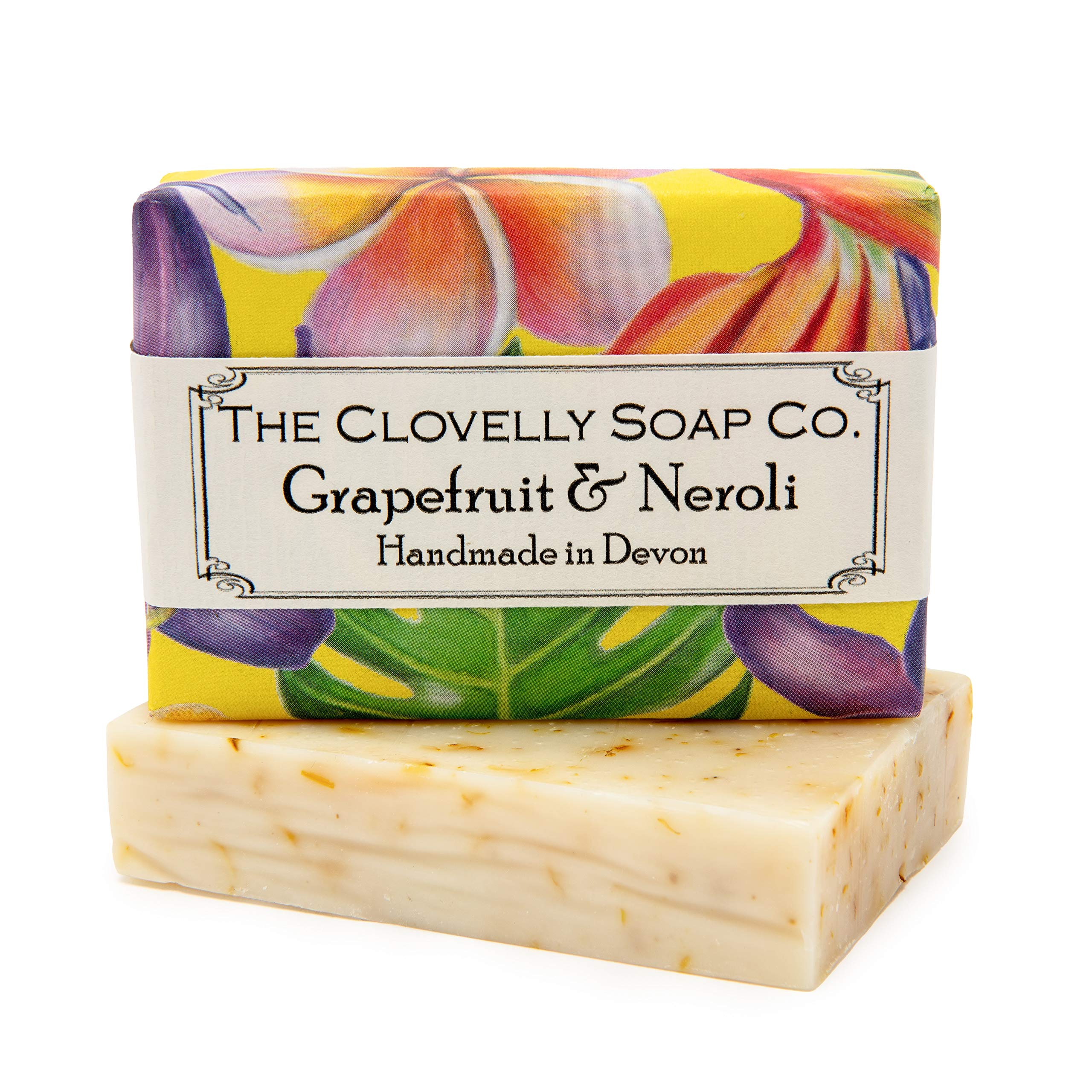 Clovelly Soap Co Natural Handmade Grapefruit & Neroli Soap Bar for all Skin Types 100g