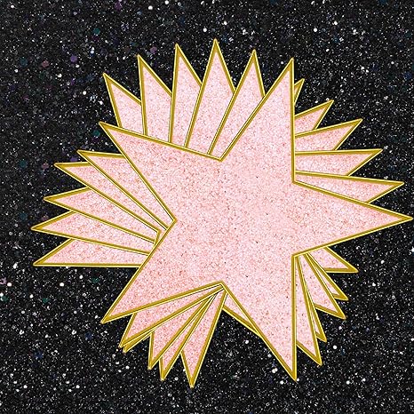 Amazon Com Boao 6 Inch 24 Mini Star Paper Cutouts Complete With Glitter Cardboard Stars And Twinkling Stars For Party Classroom Table Diy Decoration Home Kitchen