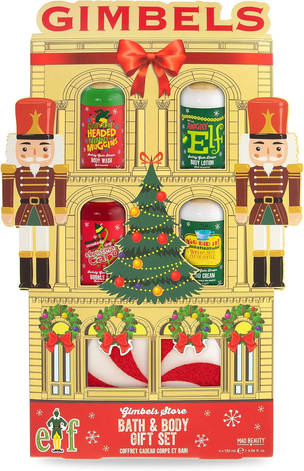 Mad Beauty Elf Gimbals Bath & Body Gift Set Lotion Wash Bubble Bath Cream