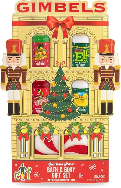 Mad Beauty Elf Gimbals Bath & Body Gift Set Lotion Wash Bubble Bath Cream