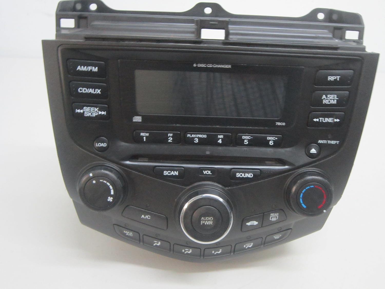 Amazon Com 03 04 05 06 07 Honda Accord Radio 6 Cd Player Climate Control Car Electronics