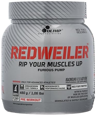 Olimp Redweiler Pre Workout 480 Grams Red Punch