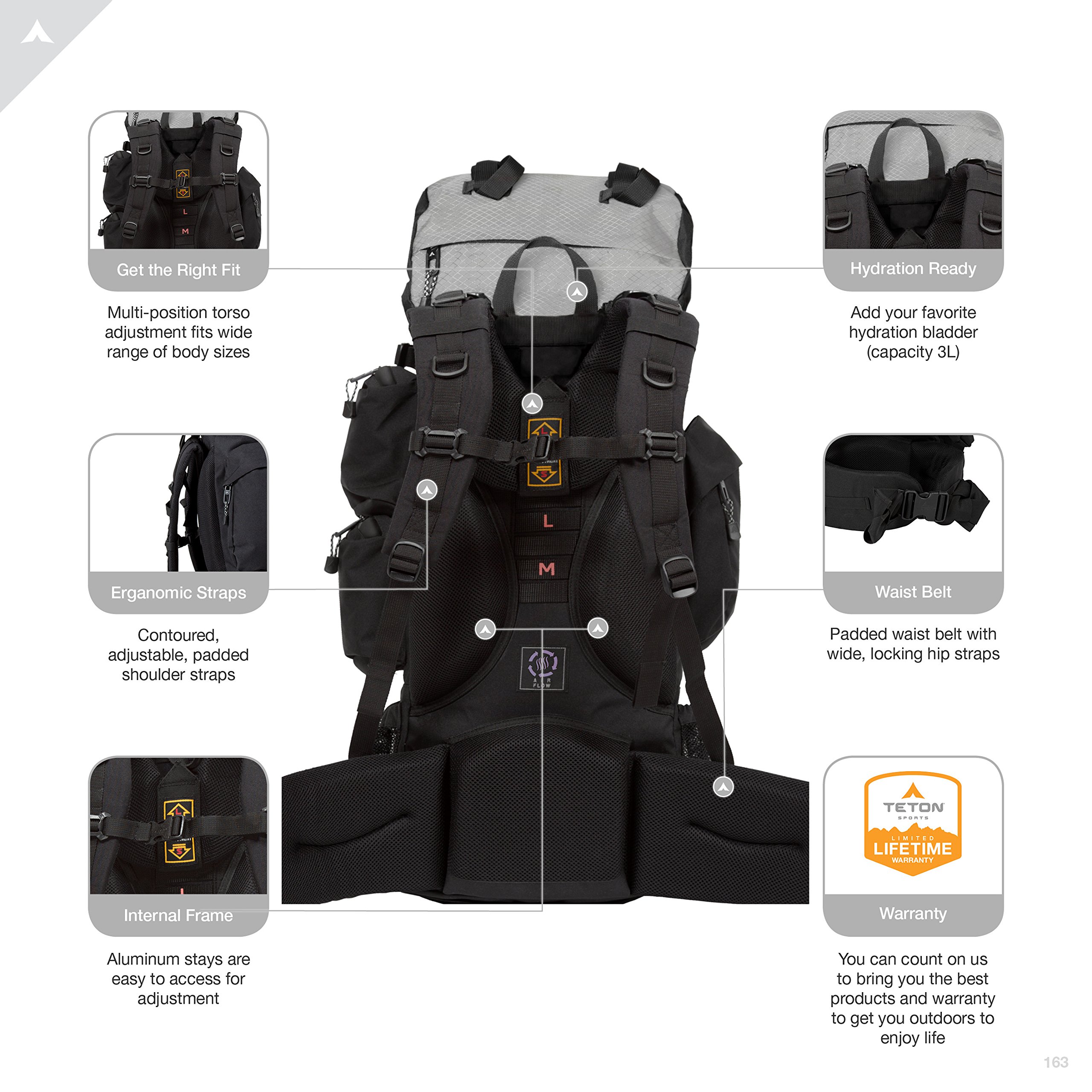 TETON Sports Explorer Internal Frame Backpack; HighPerformance