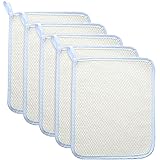 5 Pcs Exfoliating Wash Cloth Face Body Towel Dual