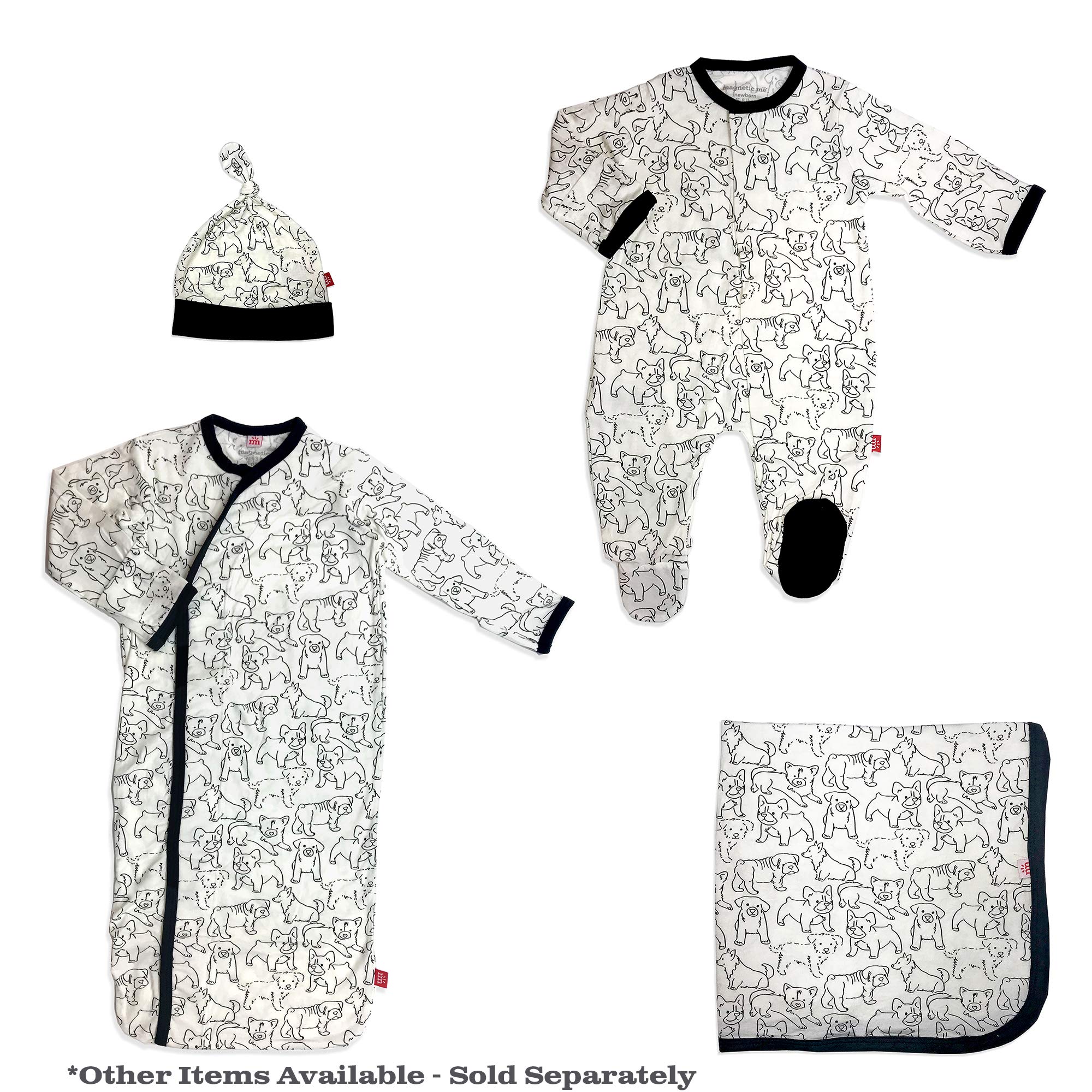 Magnificent Baby Magnetic Me Footie Pajamas Soft Modal Baby Sleepwear with Quick Magnetic Fastener | Boys and Girls Sleeper Preemie-24 Months