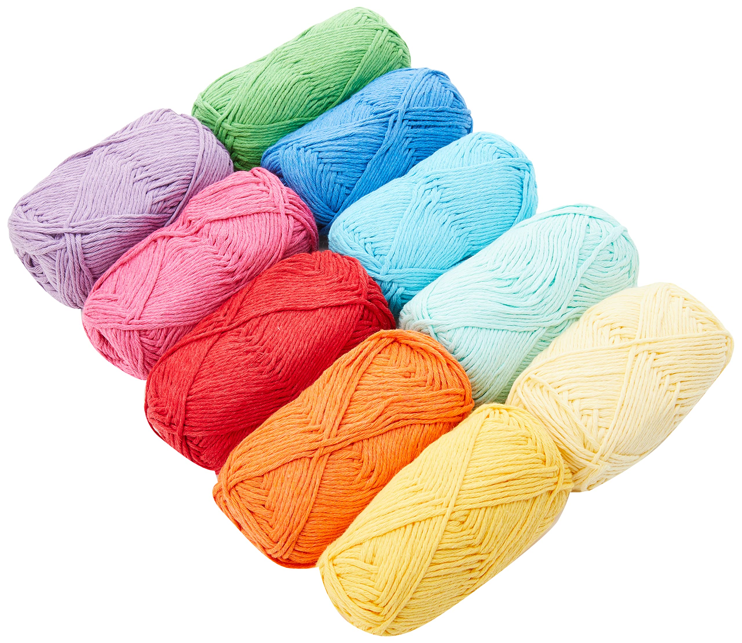 Springboard 10246 Coloured Acrylic Craft Cotton (Pack of 10 Balls)