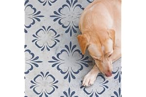 STENCILIT® Aegean Large Floor Stencil - Repositionable for 18 x 18 in Tile, Floor Stencils for Painting Floors, Concrete Stencils for Patio, Giant Floor Stencils