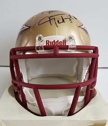 dalvin cook autographed helmet